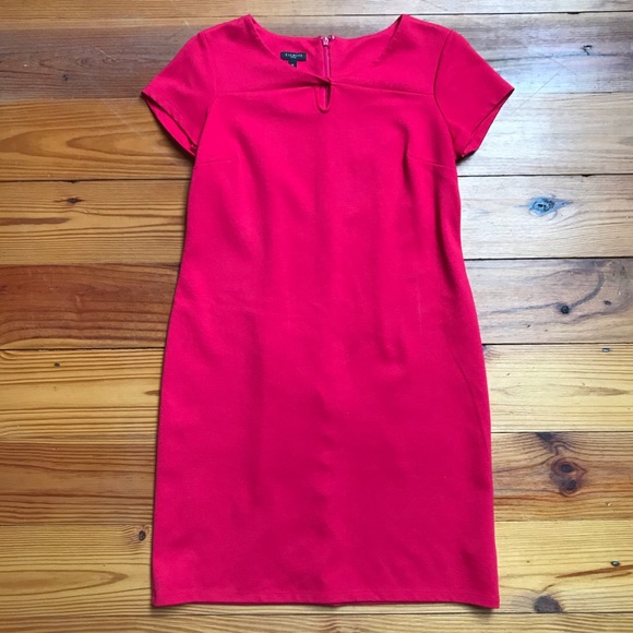 Talbots Red Sheath Dress, EUC, 4P - Picture 3 of 15